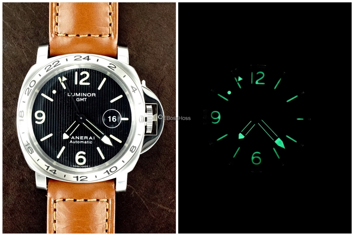 Panerai Officine Panerai 029 LUMINOR GMT w Tuxedo Dial